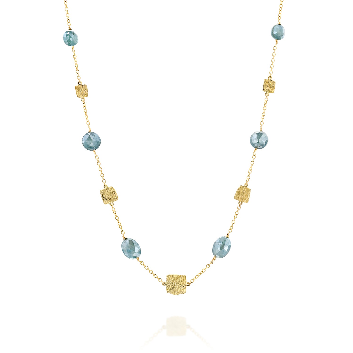 שרשרת פשתן זהב קיאנייט