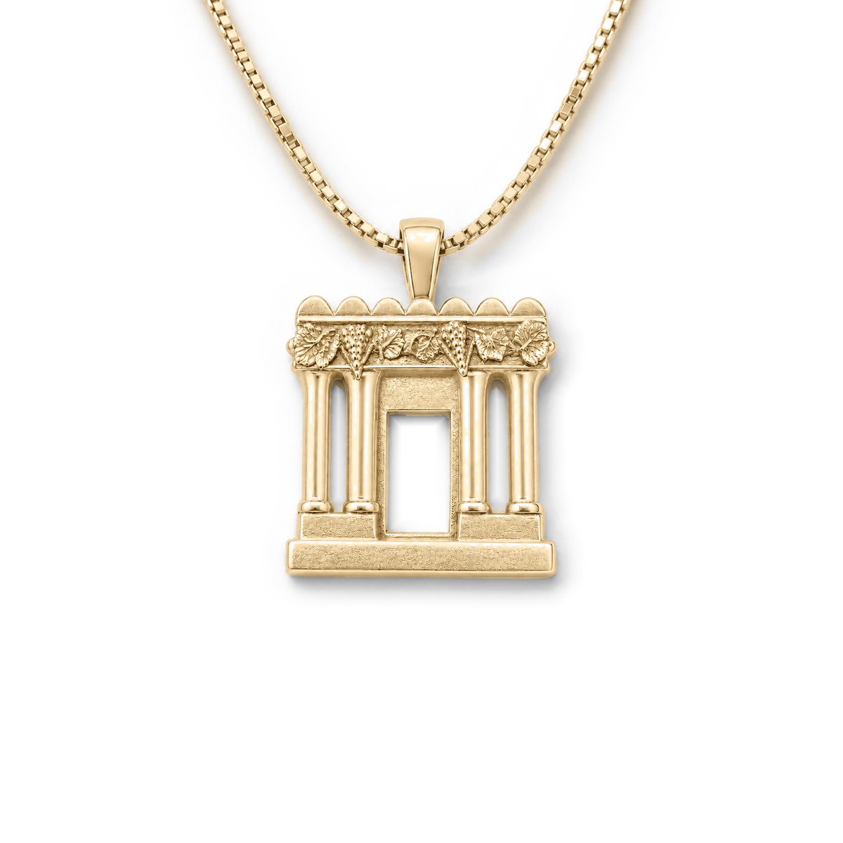 תליון בית המקדש הקטן בזהב — box