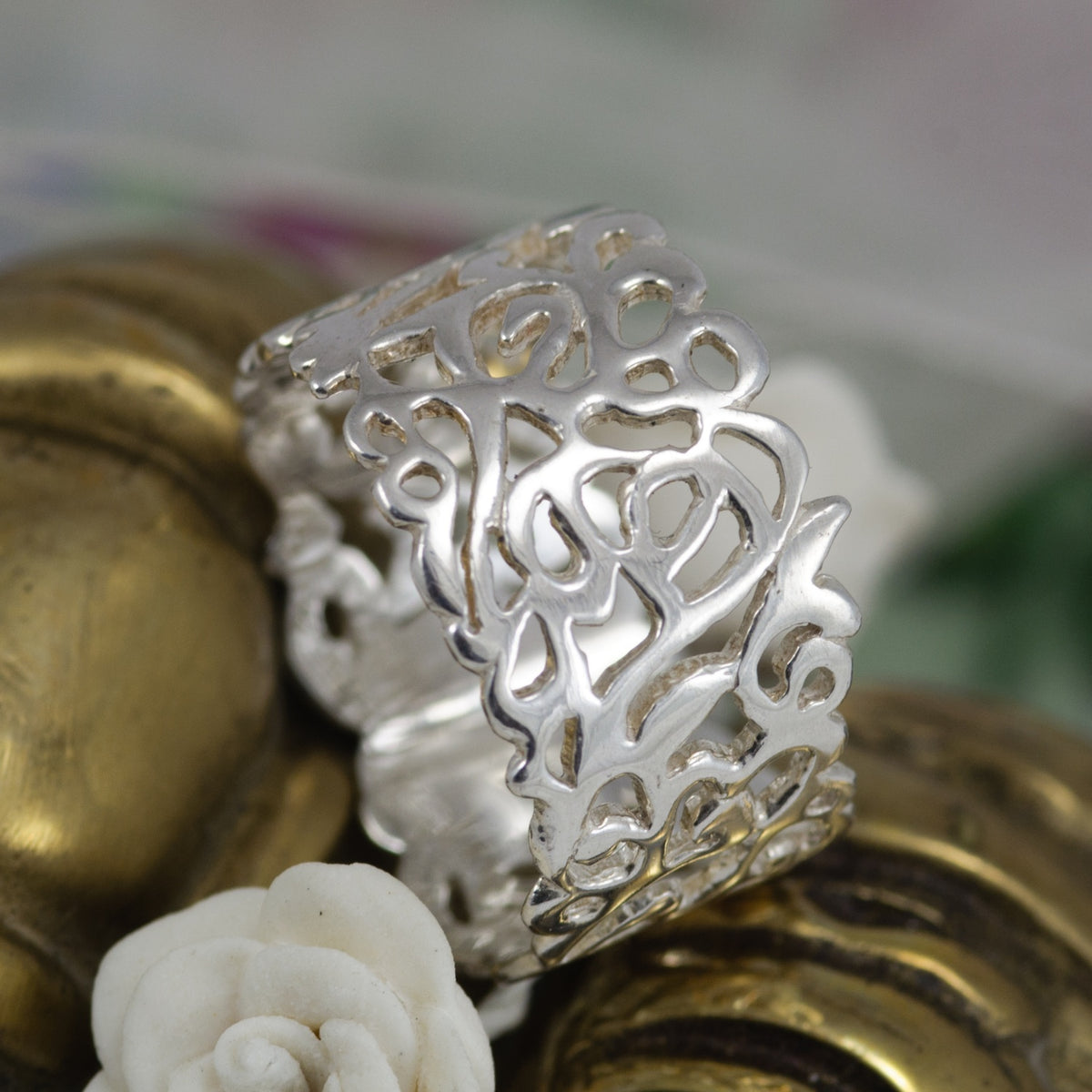Arabesque S Ring in 925 sterling silver