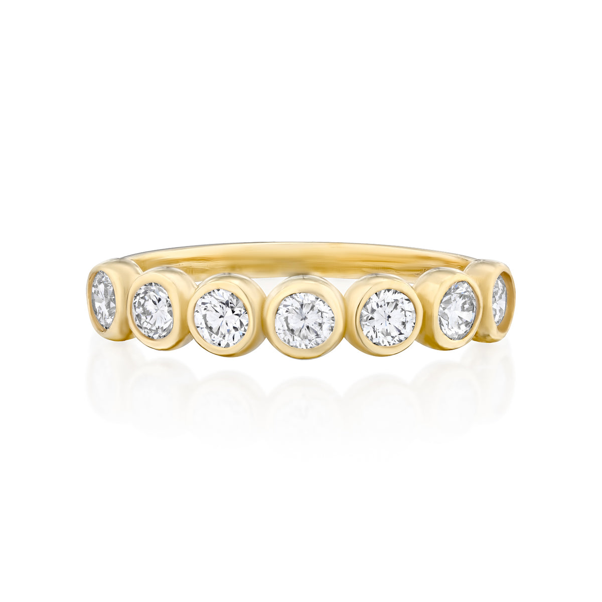 Elisheva L Ring in 14K yellow gold with lab-grown diamonds