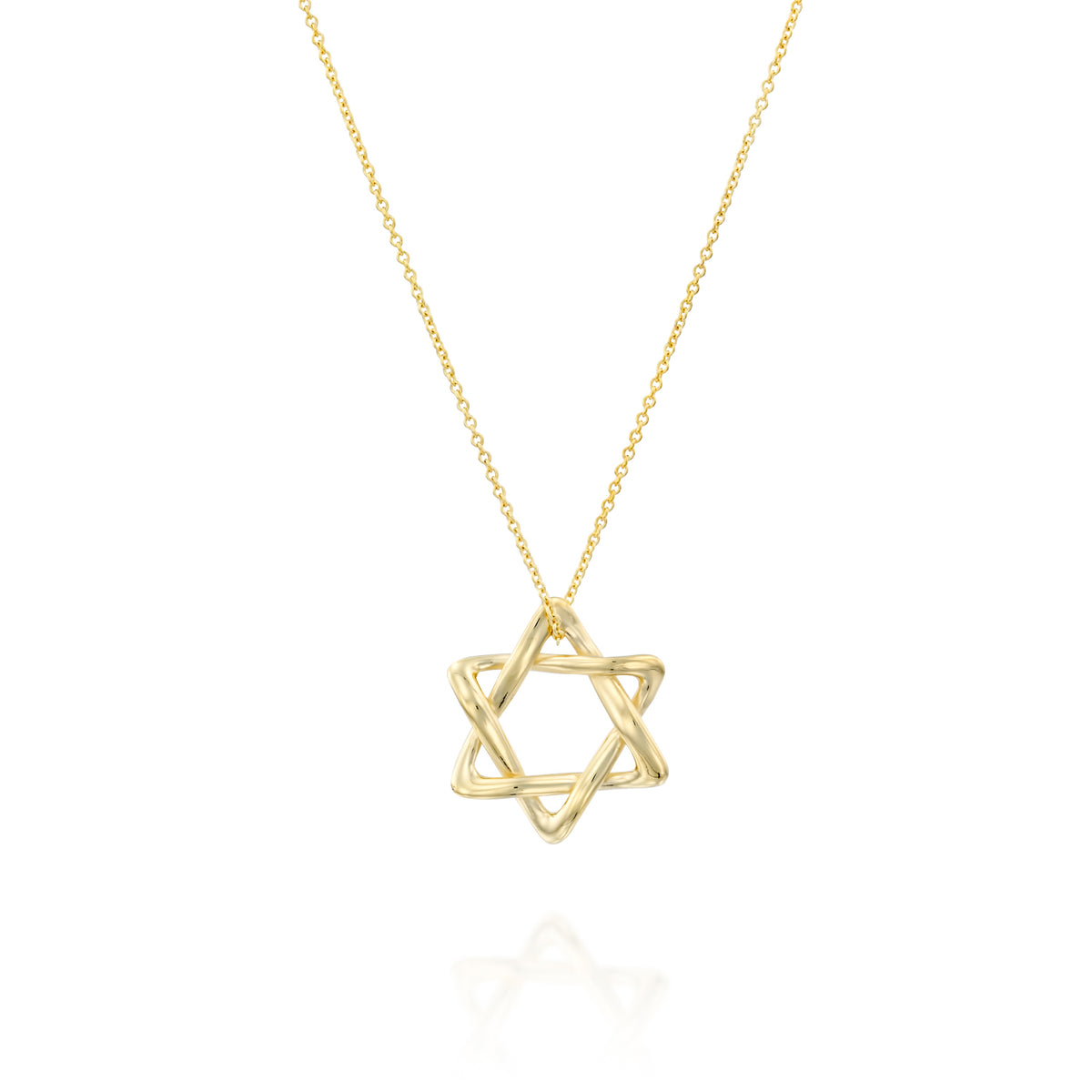 שרשרת מגן דוד טיפני בזהב צהוב 14K