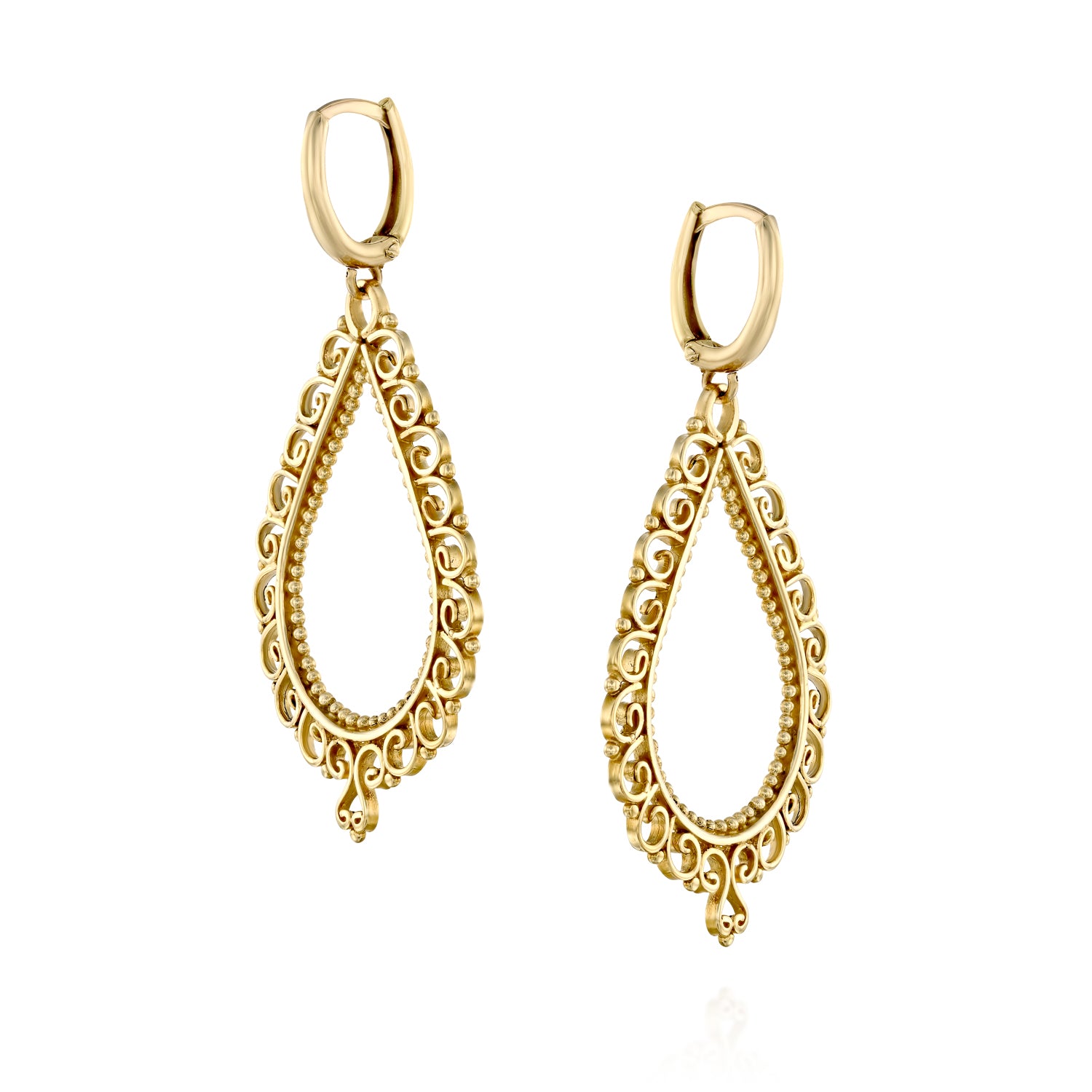 Lace Drop Earrings, front view