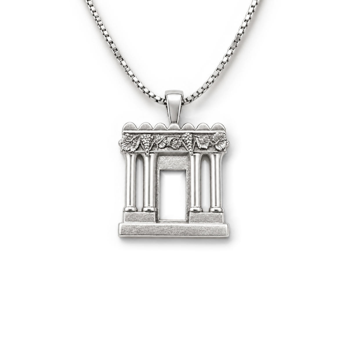 תליון בית המקדש הקטן בכסף — box